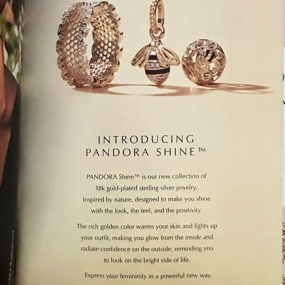 Pandora Shine Golden Honey Warm Yellow Enamel Charm - Picture 8 of 8